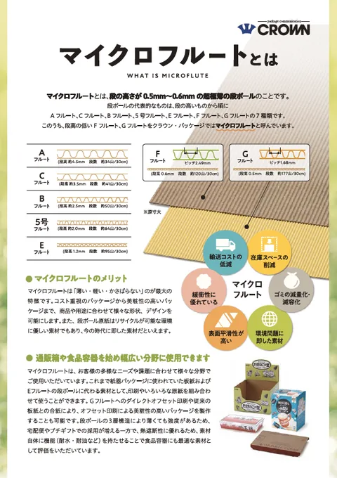 マイクロフルート 紹介資料